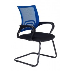 Кресло Бюрократ CH-695N-AV синий TW-05 сиденье черный TW-11 сетка, ткань полозья металл черный