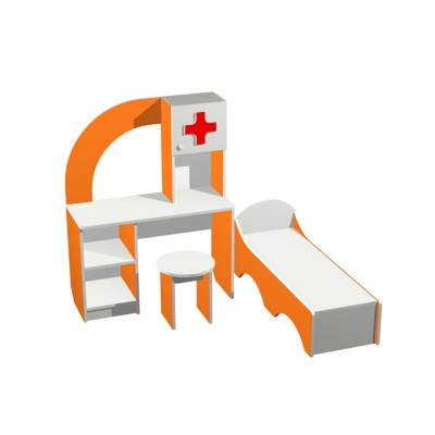 Больничка "Пилюлькин" (набор детской игровой мебели) (Серия РТ)