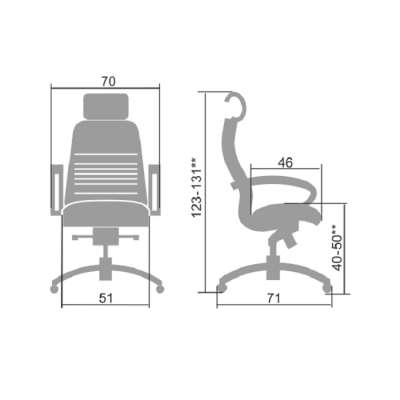 Эргономичное кресло Metta SAMURAI KL-2.03